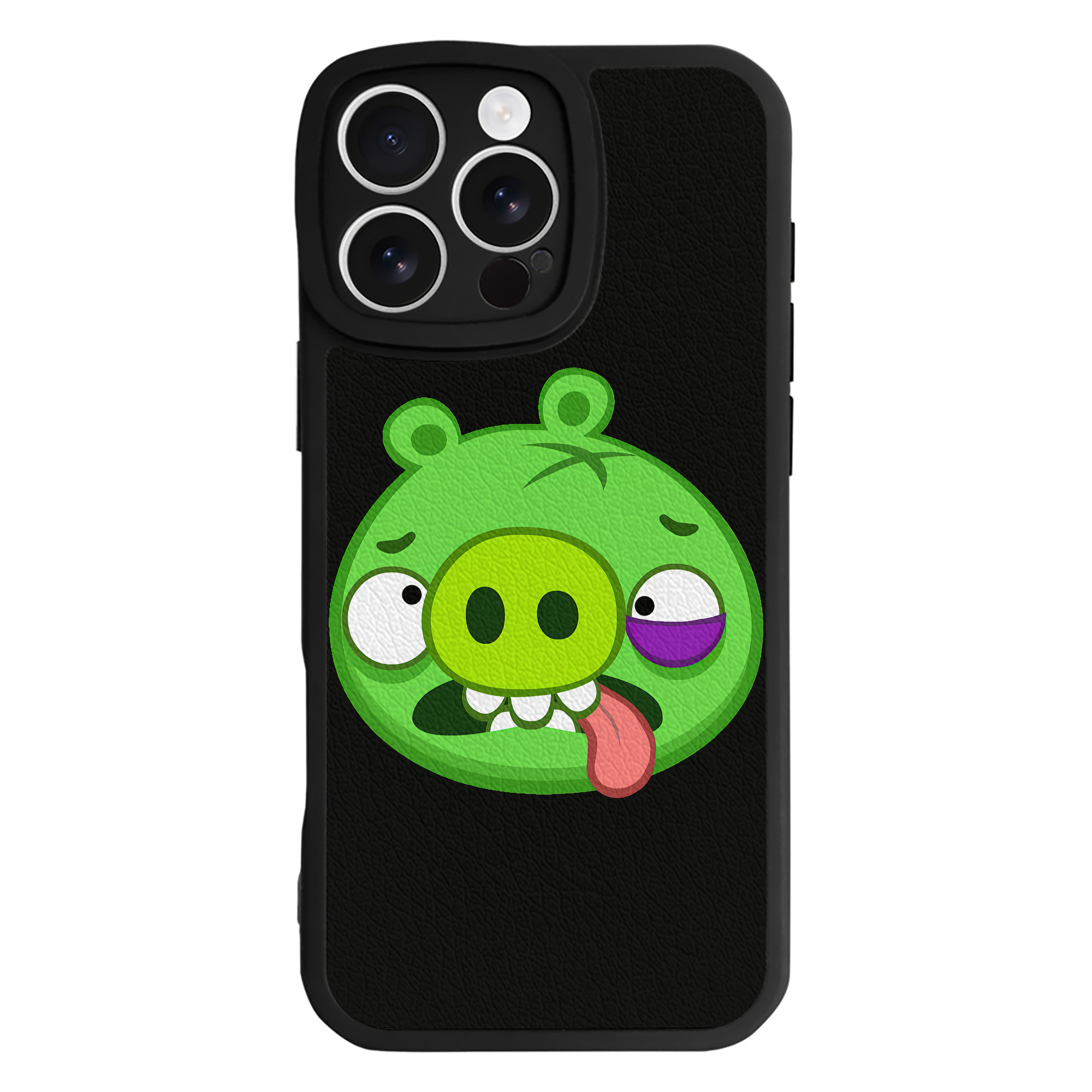 （画像用） Angry Birds アングリーバード 【iPhone 16シリーズ対応】シリコンスマホケース（レザー調） 材質：シリコン